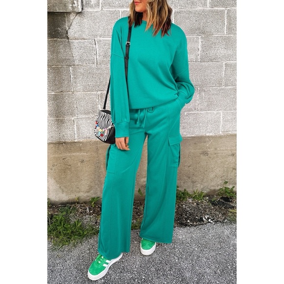 Pants - Pullover Top and Cargo Pants Set